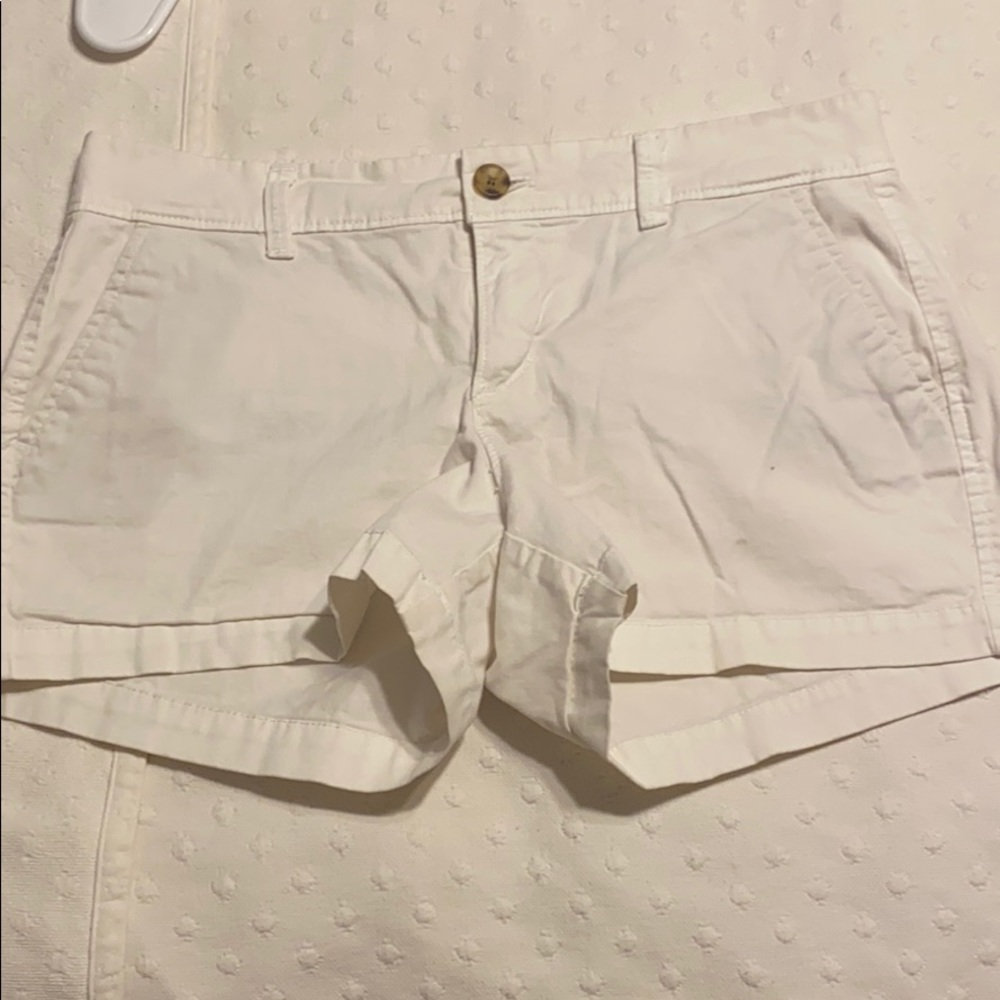 White Khaki Shorts